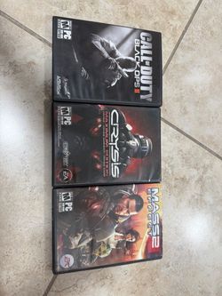 PC Game Lot – COD Black Ops 2, Crysis, Mass Effect 2