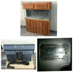 55 gallon aquarium with brand new filter