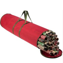 Christmas Wrapping Paper Storage Bag - Fits 14 to 20 Standard Rolls Upto 40"