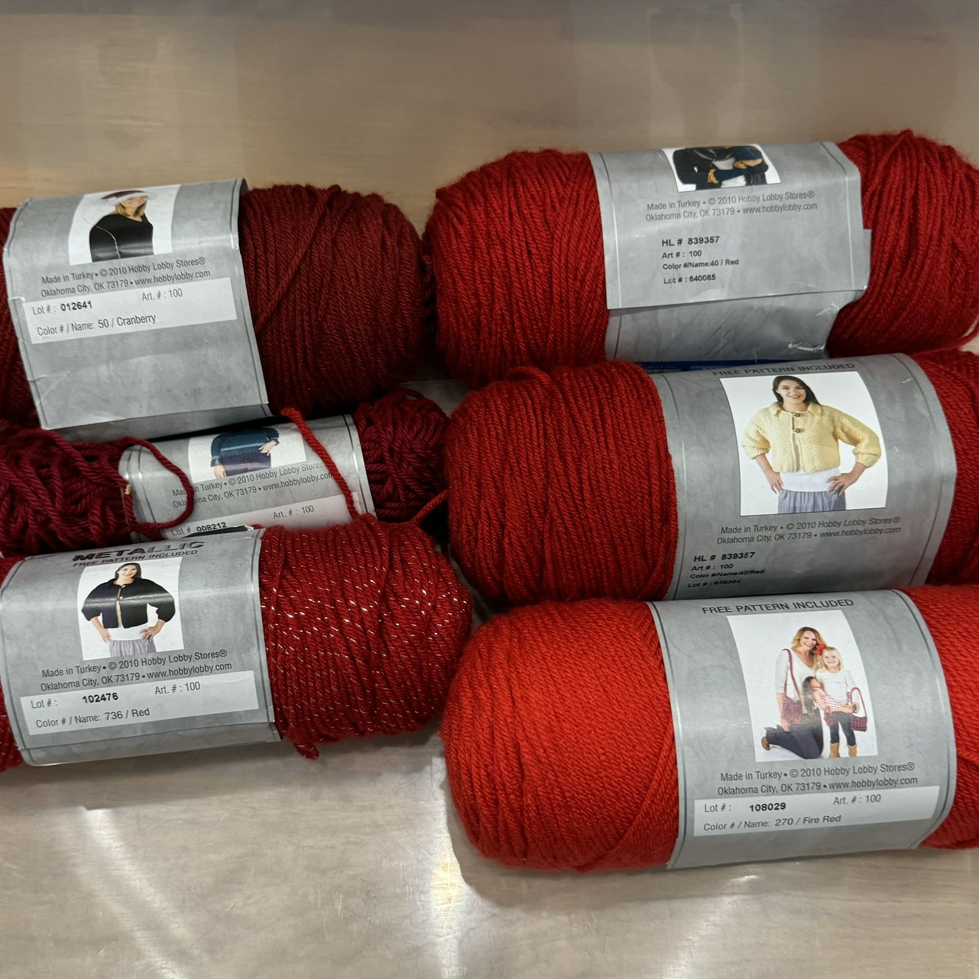 Bundle Or Acrylic Yarn For Crocheting Knitting Tufting