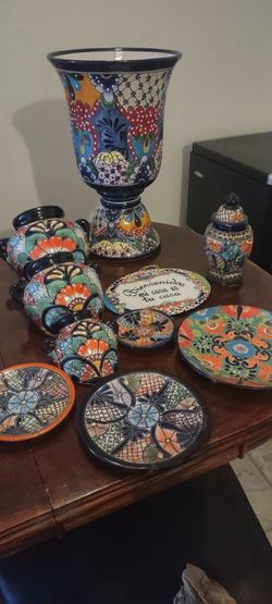 10 piezas  talavera