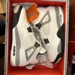 Air Jordan Retro 4 White Cement