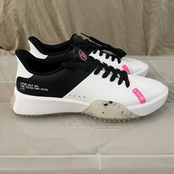 Size 8 - Men's G/FORE G.112 Stippled Sole Golf Shoes GMF000025-S/ONX Snow/Onyx