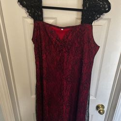 Costume: Flapper Girl Lace Dress (Size: Large)