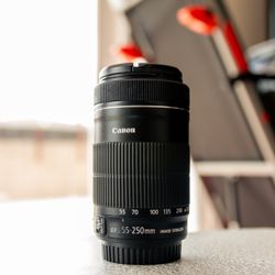 Canon EF f/4-5.6 variable lens, 55-250 zoom lens 