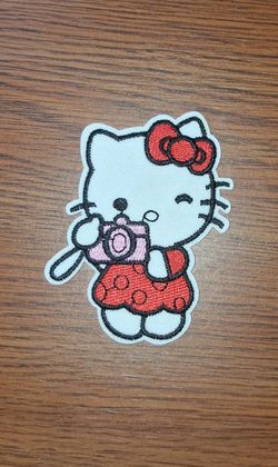 Hello Kitty Embroidered Iron-On Sew-On Patch