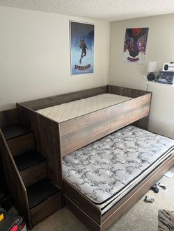 Bunk beds with staircase