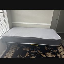 Full Size Mattress Including Mainstays High Profile Foldable Steel Twin Platform Bed Frame