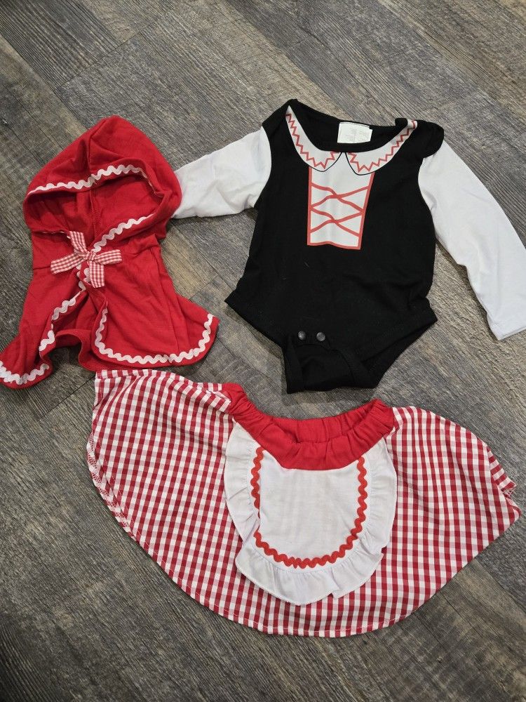 Halloween Little Red Riding Hood Costume, for Infant Toddler Girls