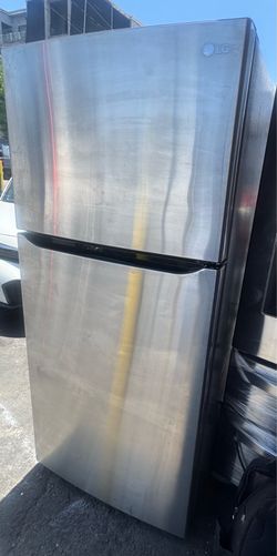 Lg stainless steel apartment size refrigerator