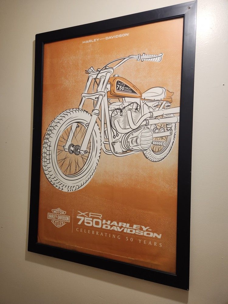 Harley-Davidson Framed Picture