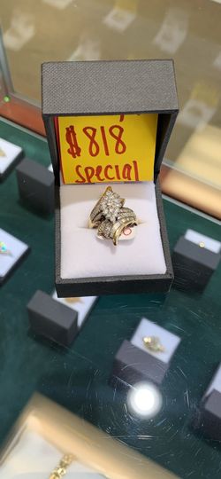 10k Diamond Cluster Ring