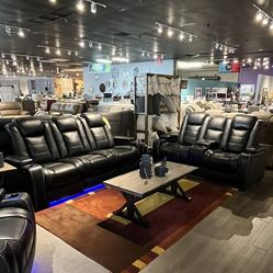 Power Reclining Sofa And Loveseat 