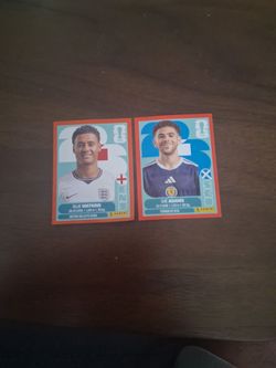 Panini FIFA Stickers Ollie Watkins & Ché Adams.  red frame  rare  collectable  card