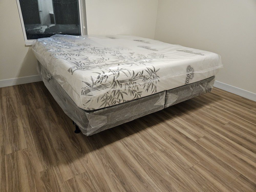 King Size Memory Foam Mattress Special With Free Boxspring 
