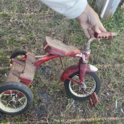 Metal Antique Tricycle Wilde Hunt Western Flyer