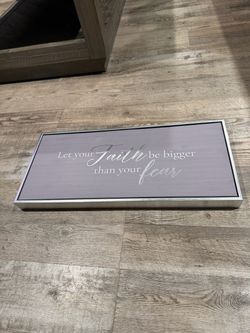 Faith Over Fear Framed Wall Sign best offer