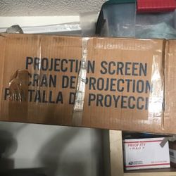 92" Dalite projection screen.