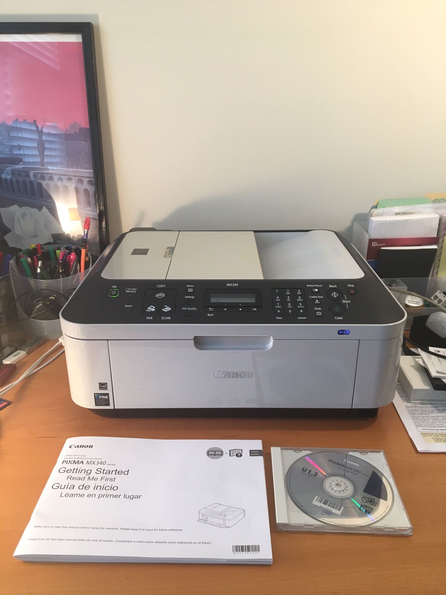 Canon PIXMA MX340 Wifi Printer/Scanner/FAX/Copy Machine