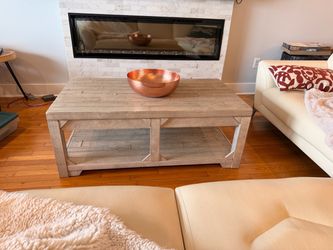 Wood Convertible Coffee Table into Dining Table