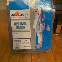 Sky Blue Shark Costume
