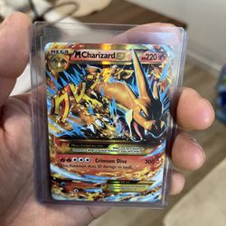 Charizard Mega Ex Pokémon Card Moderately Played Condition Tcg 