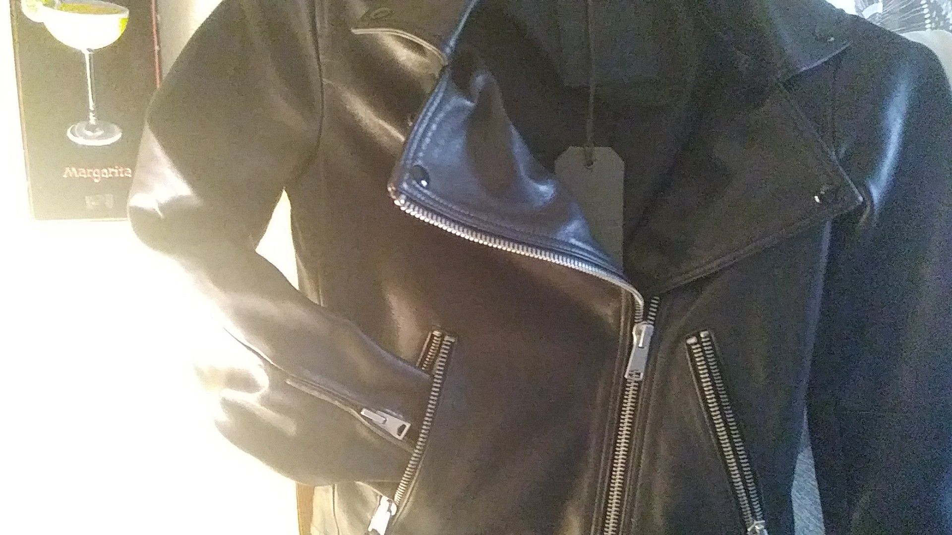 Brand new All Saints black leather jacket