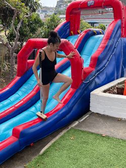 Big tall double water slide for sale