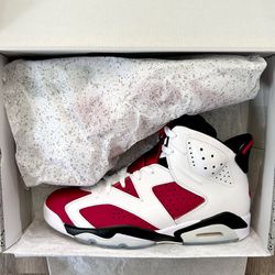 Brand New Jordan 6 Retro “Carmine” (2021) Mens Size 10.5
