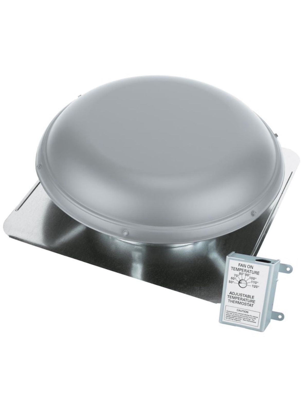 Air Vent 53830 Roof-Mount Attic Ventilator, Mill Finish, 1650-Sq. Ft. - New