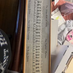 Wow Vintage 1950 Framed Photo Of The Wiz Kids Of 1950 The Fightin Phillies ! Super Rare And Valuable 