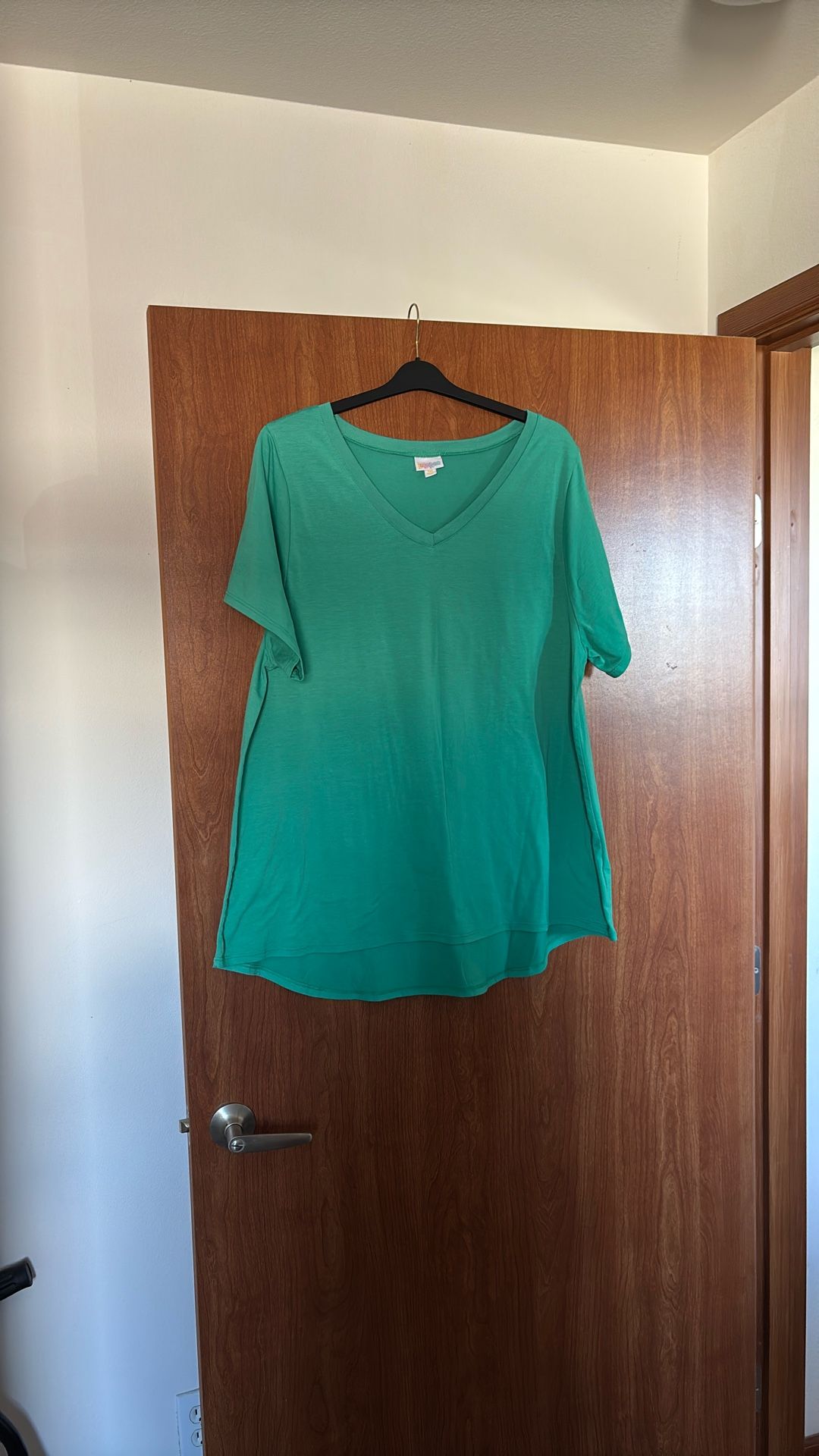 LuLaRoe Short Sleeved V-neckline Blouse 3XL