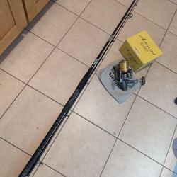 Mustad 10' Surf Rod & Shamino Surf Reel Spinning Fishing Combo