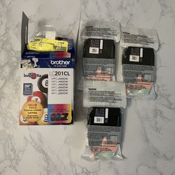 Brother LC201CL Ink Cartridge (Magenta/Cyan/Yellow) EXPIRED On 12.2022 -Open Box