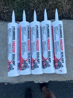 (5) Tubes Plumbers Firestop Sealant (BRAND NEW)