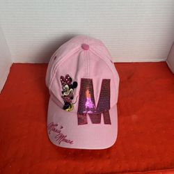 Disney Park Minnie mouse pink ball cap with signature 