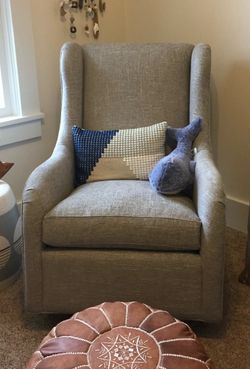 THELMA STERLING DOTTIE GLIDER from Crate and Barrel