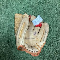 Vintage Rawlings Mickey Mantle Leather Baseball Glove (Read Description)