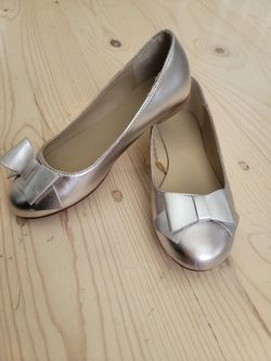 Janie And Jack Dress Shoes Metallic 12 Kids Girls