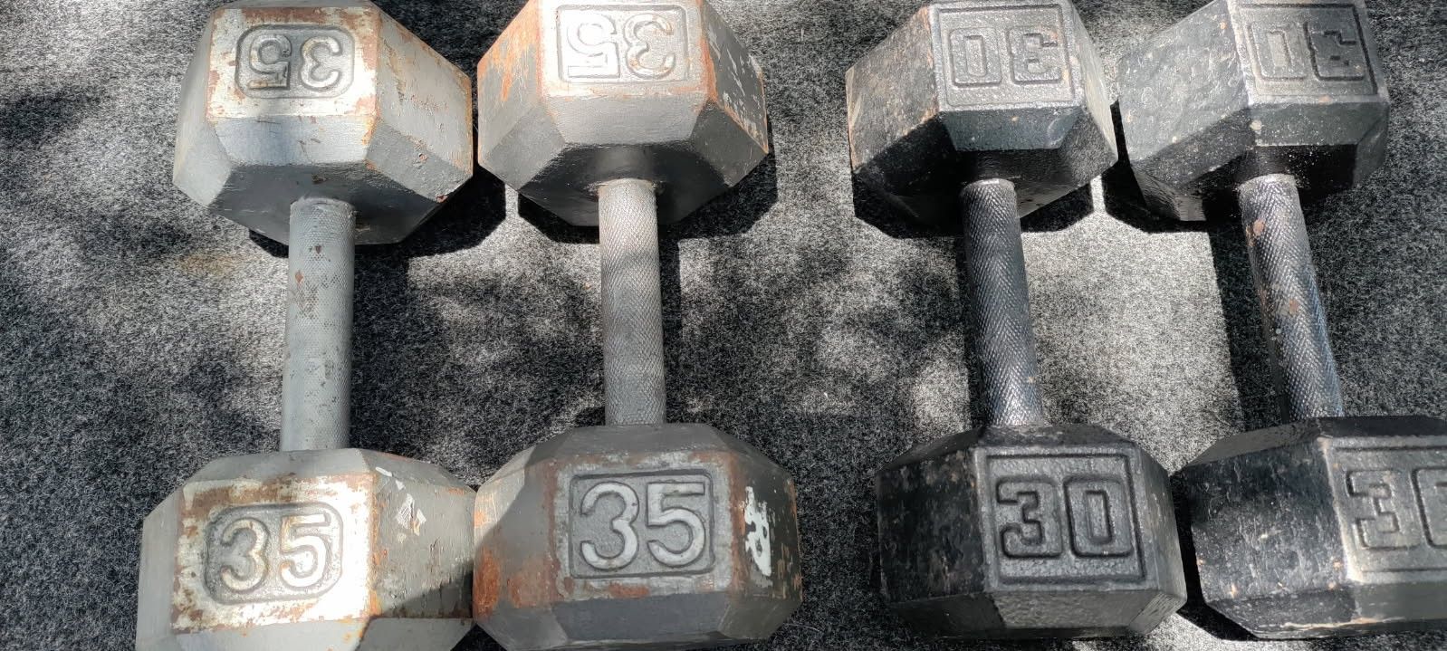 DUMBBELLS...