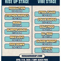 Rise Up Arizona Reggae Festival GA SUNDAY