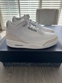 Air Jordan 3 White/Metallic Silver-White