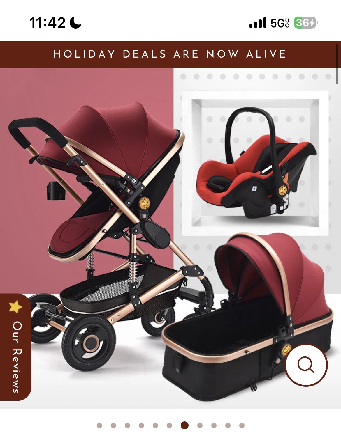 3 In 1 Stroller Brand New 