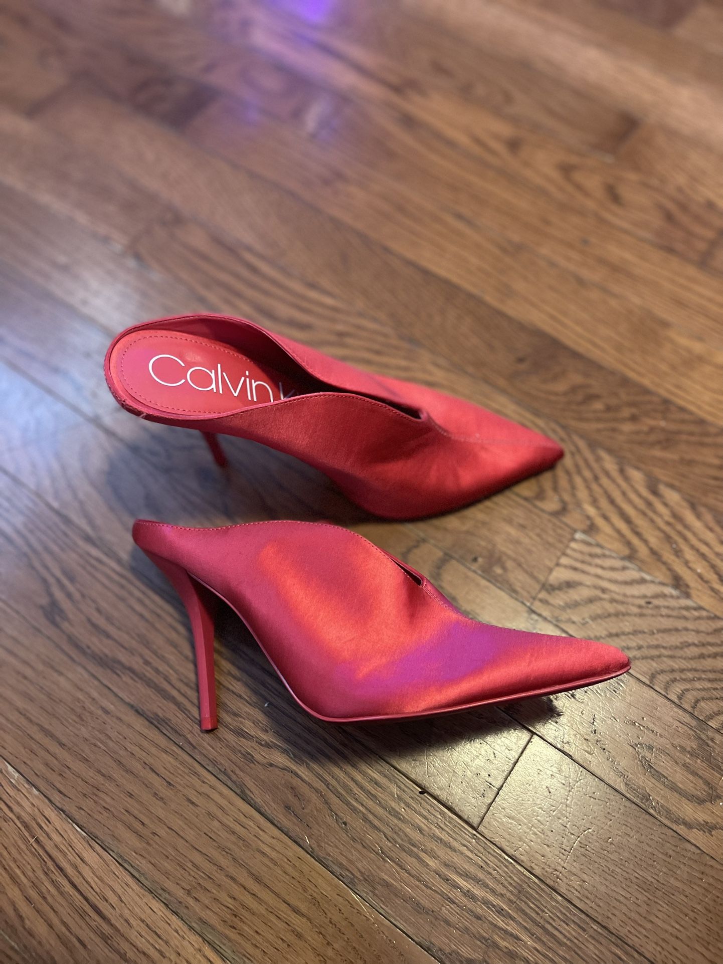 Calvin Klein Satin Pumps – Women’s 9 (Rose Quartz) – Like New. $30