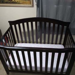 Crib And Mattress (clean And In Good Condition)
