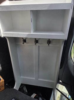 Cubby and coat rack