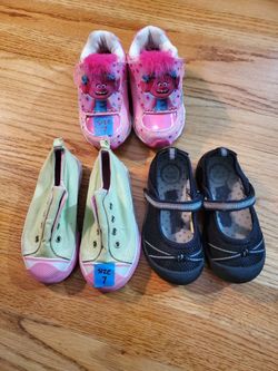 Toddler Girl size 7 shoes Bundle