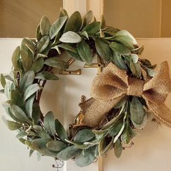 Year Round Rustic Lamb’s Ear Wreath