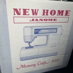 Janome New Home Memory Craft 8000 Sewing & Embroidery Machine