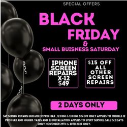 BLACK FRIDAY! IPHONE SCREEN REPAIRS STRATING AT $49